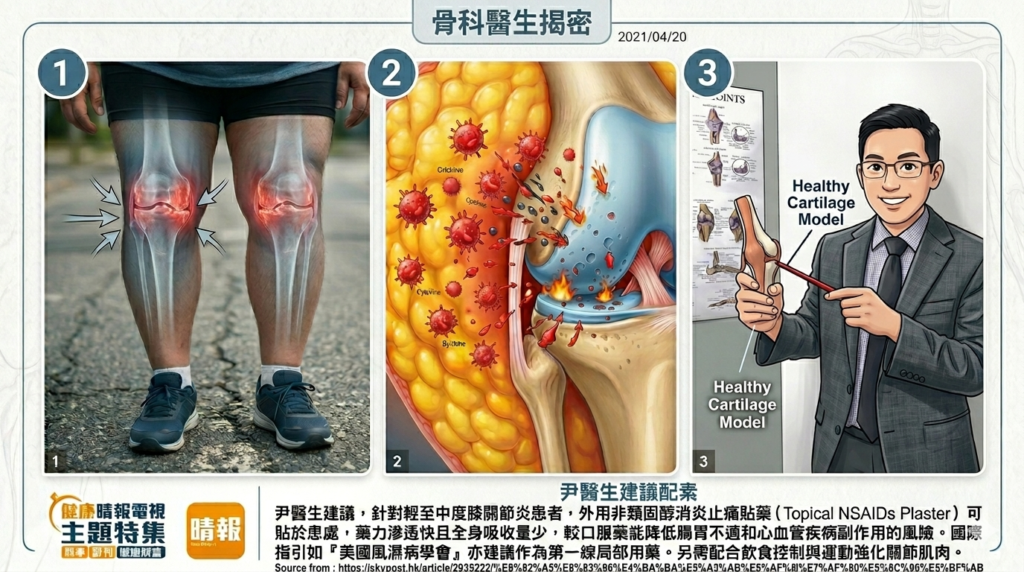 "關節疼痛與健康模型" "膝頭痛" "膝關節退化"