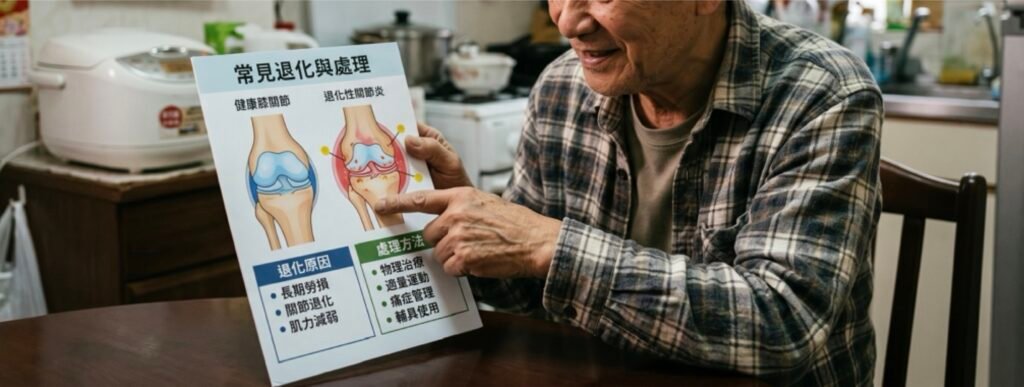 長者膝痛常見原因、退化與處理方法